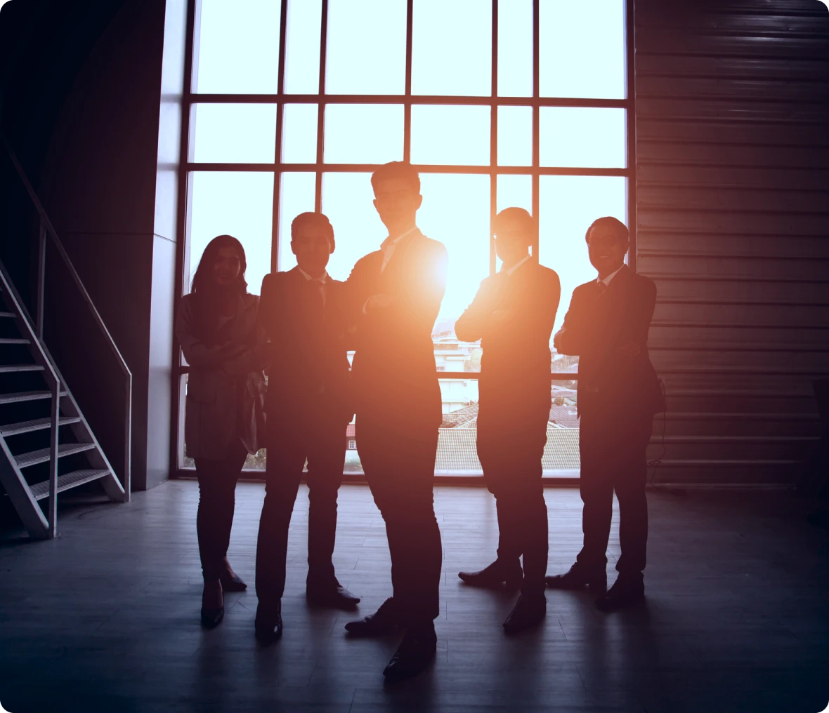 Professional group in office setting